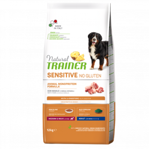 NATURAL TRAINER MEDIUM-MAXI SENSITIVE NO GLUTEN ADULT Natural Trainer