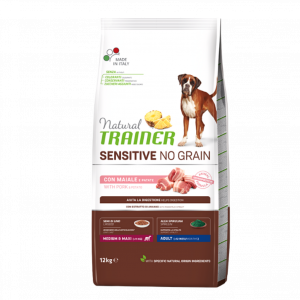 NATURAL TRAINER MEDIUM-MAXI SENSITIVE NO GRAIN ADULT Natural Trainer