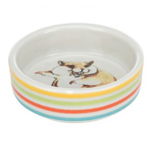Trixie ciotola in ceramica multicolore, ciotole in ceramica, ciotole per criceti,