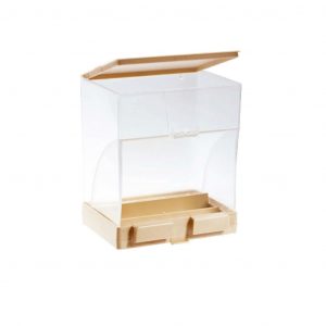 Mangiatoia Comodore, mangiatoia a tramoggia, mangiatoia per cardellini, mangiatoia per canarini,