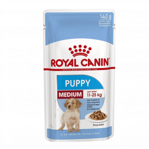 Royal Canin Medium Puppy Umido 10xgr.140, royal canin bocconcini puppy medium,