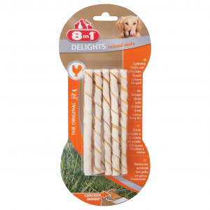 8in1 Delights Twisted Sticks al Pollo,
