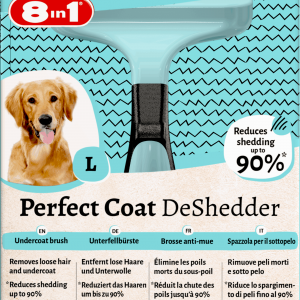 8in1 Spazzola Deshedder Dog taglia L,