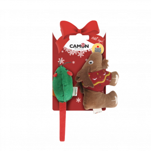 Camon gioco per gatto renna e topino, giochino per gatto, prodotti natalizi per animali domestici, idee regalo per gatti,