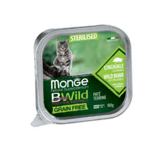 Monge Bwild Sterilised Cinghiale, umido per gatti monge,