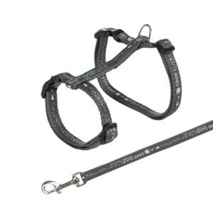 Trixie Pettorina XXL con Guinzaglio Grigio