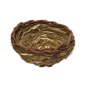 Nido con rami e fibre