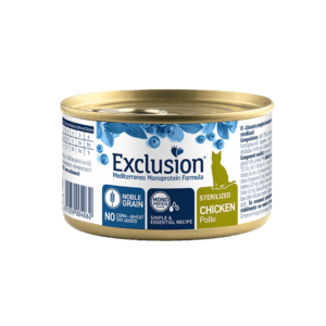 Exclusion Mediterraneo Monoprotein Sterilized Pollo, Exclusion, Alimenti Umidi Gatto,