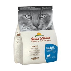 Almo Nature Holistic Sterilized Salmone, Almo Nature, alimenti secchi per gatti sterilizzati,