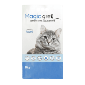 Magic Grey Talco, Cesar Pet, lettiera agglomerante per gatti,