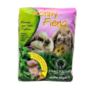All Pet Fieno per Roditori aromatizzato con Rosa Canina e Menta Piperita,