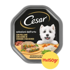 Cesar selezioni dell'orto con pollame verdure e riso